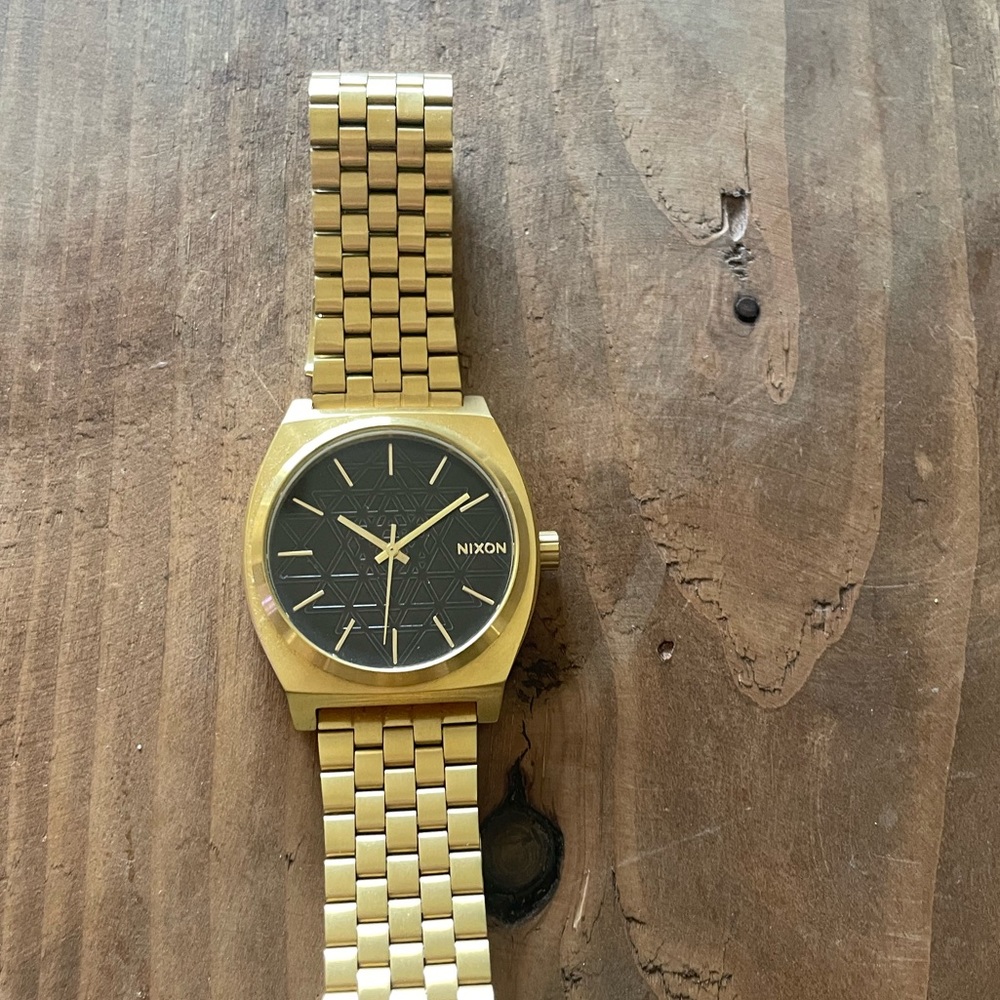 Men's Gold Nixon Watch